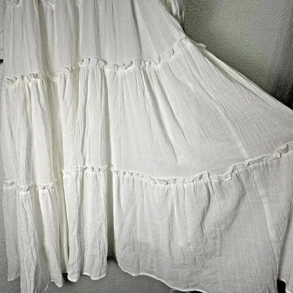 EN CRÈME WAY OF LIFE COTTON EMBROIDERED MIDIDRESS SIZE S - Picture 7 of 13